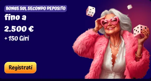 Bonus sul secondo deposito fino a 2500 euro 150 giri