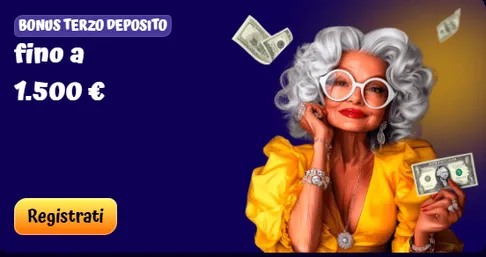 Bonus terzo deposito fino a 1500 euro