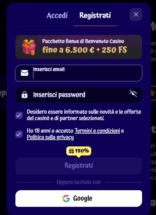 Spingranny casino accesso