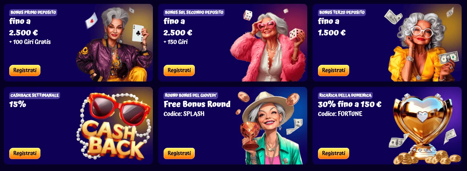 Spingranny casino bonuses